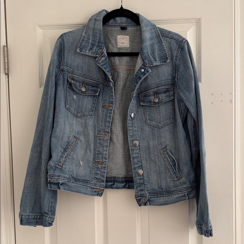 J.Crew Classic Blue Denim Jacket Size Small